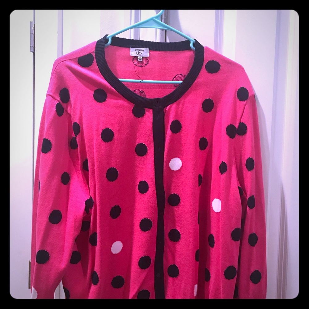 Womens Plus Crown & Ivy sweater 3x